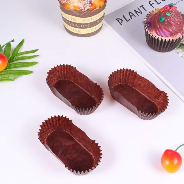 Oblong Paper Cup For Sweets, Chocolate & Muffin - Image 4